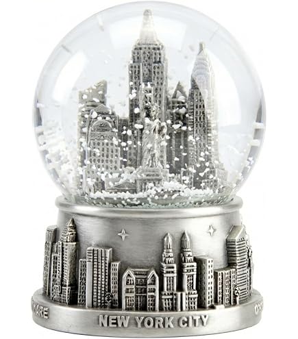 Amazon.com: CoolSnowGlobes New York City White Cool Snow Globe
